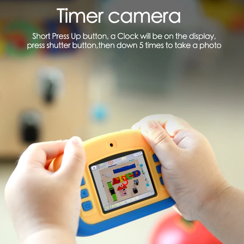 

Kids Camera with 2 Inch IPS Sn 8GB Memory Card Supports 20.0MP Photo1080P HD Digital Video and 4X Digital Zoom