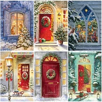 5d diy diamond painting winter snow scenery rhinestone picture square landscape diamond embroidery mosaic home decoration gifts