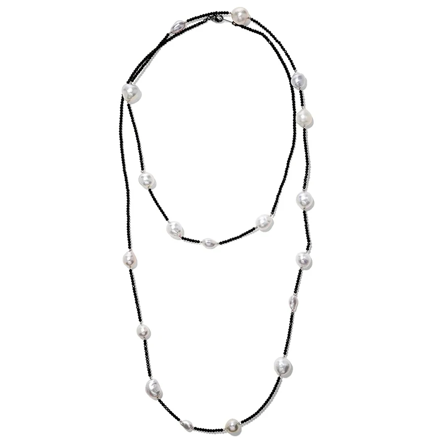 Массивное ювелирное многослойное ожерелье с цепочкой для свитера двойное