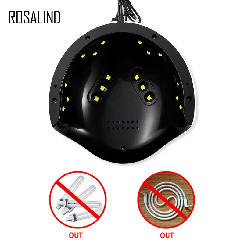 ROSALIND Gel Nail Dryer 18 Leds Lamp 36W UV Sensor 30/60/99s Timer Quick Dry Nail Gel Lamp For Drying Nails Auto Sensor Tools