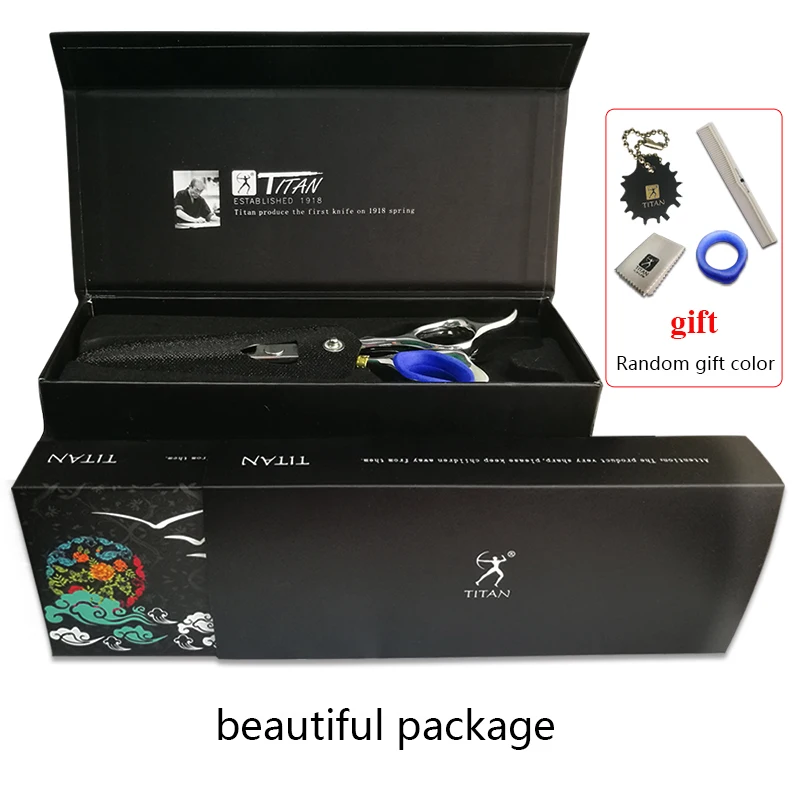 

Titan 6inch cut well hair dressing professional barber hair scissors for hair