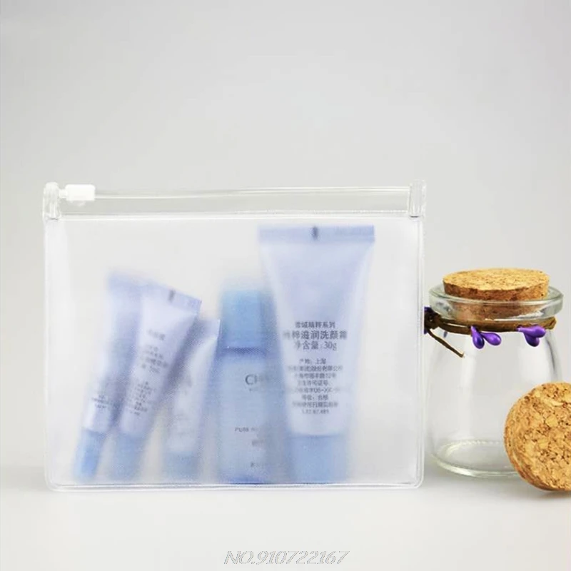

Transparent PVC Cosmetic Bag Portable Waterproof Zipper Travel Makeup Organizer N23 20 Dropshipping