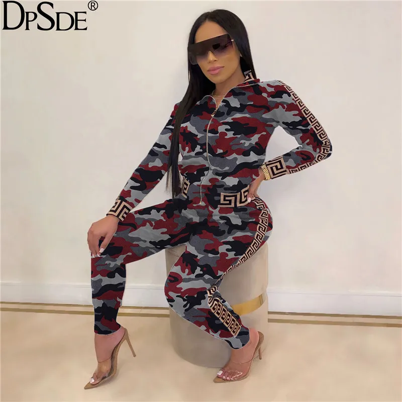 Спортивный комплект DPSDE из двух предметов для женщин повседневный эластичный Топ