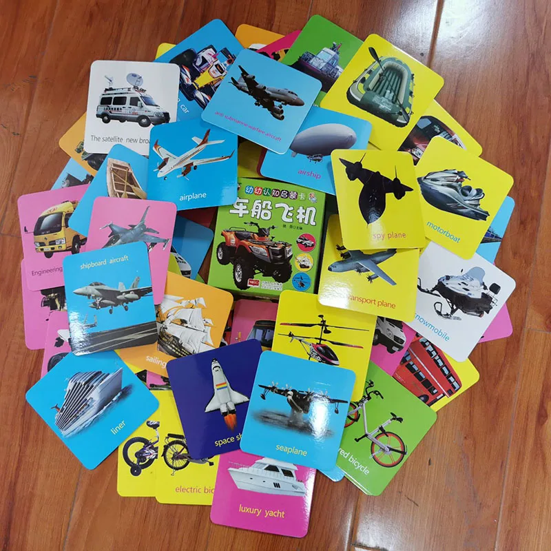 Обучающая карточка для дошкольного обучения обучающая игрушечная машинка и