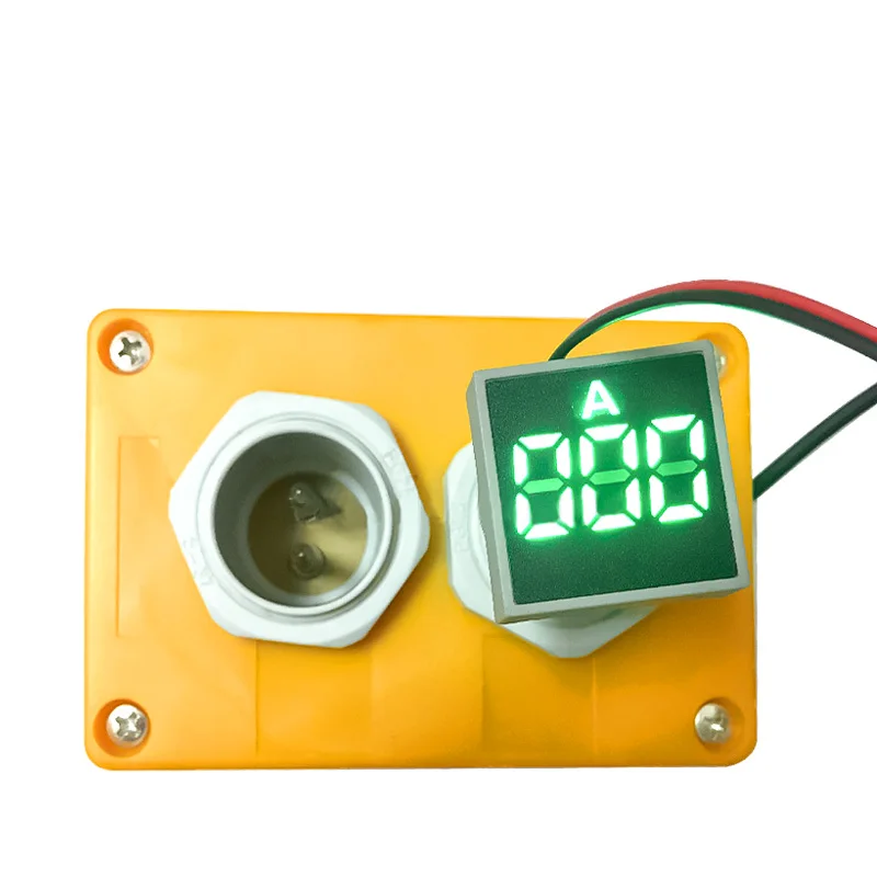 

22mm Digital Display Ampermeter Monitor Current Indicator Signal Light Ammeter Tester Measuring 0-100A Ampere Meter