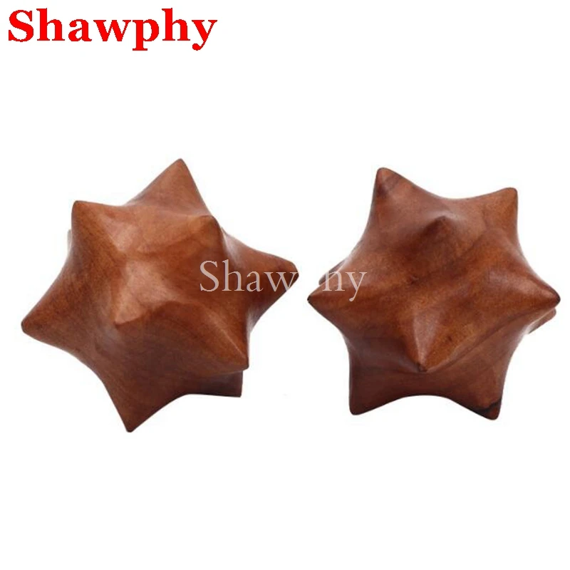 

2 Pcs Massage Wood Balls Chinese Health Exercise Stress Balls Meridian Ball For Hand Brain Exercise Healthy care