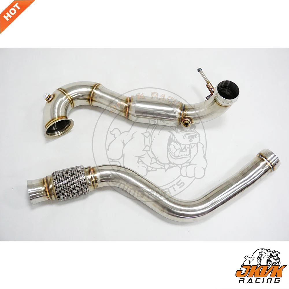 JKVK RACING 3 0 ''отполированная выхлопная 200 ячейка каталитическая труба для A45 14 16