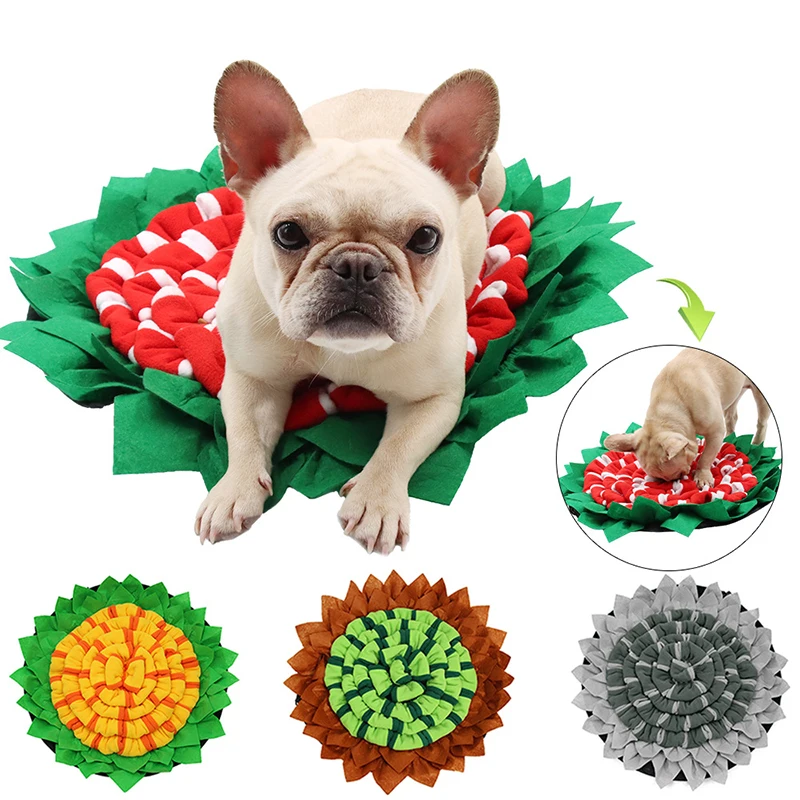 

Shrinkable Dog Puzzle Toys Increase IQ Smell Training Sniffing Food Mat Slow Dispensing Feeder Mat Pet Cat Puppy Games Feeding