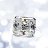 100 genuine loose gemstones moissanite diamond 10ct 1014mm d color vvs1 radiant cut gems for jewelry diamond ring stone