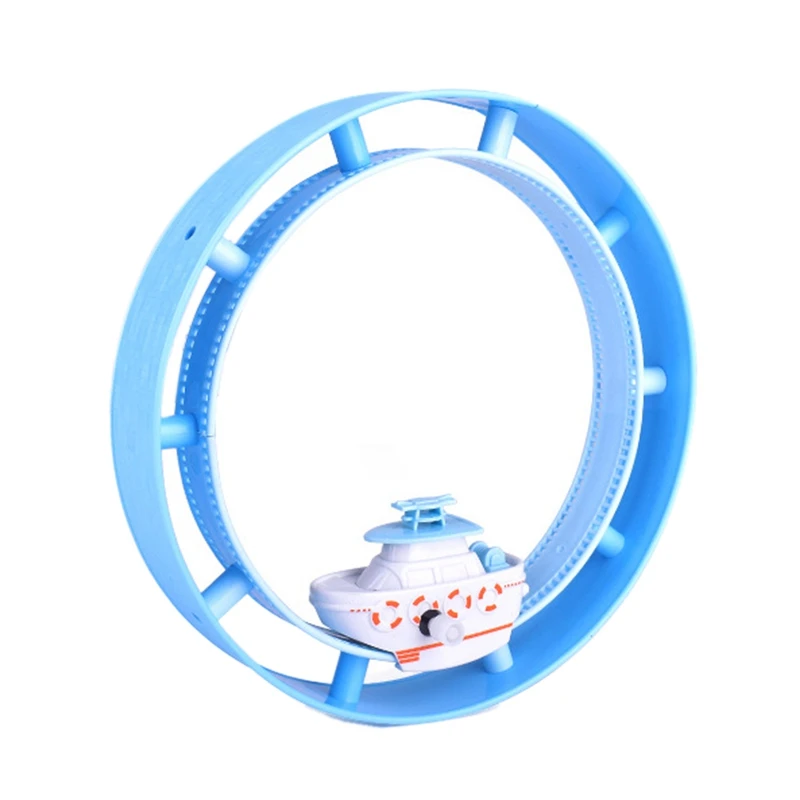 

Cartoon on the Chain Track Train Children Toy Car City Walking Wind Up Track Parent-Child Interactive Game Kid Gift