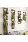 Настенные стеллажи-дерево ручной работы-Bitkilik-Цветочная кровать-зеленый декор-настенный сад-уголки для растений-Сделано в Турции
