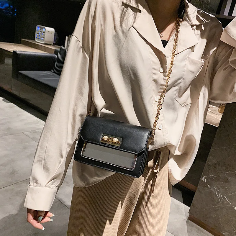 Кошелек клатч-сумка с клапаном на цепочке-ремень сумка-мессенджер кожаные сумки