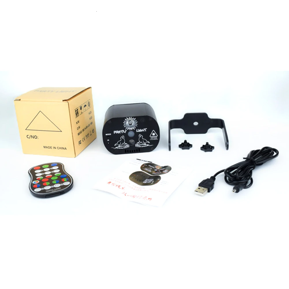 60 моделей RGB LED дискотечный свет 5 в USB перезарядка лазерная проекционная лампа