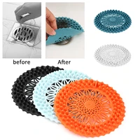 silicone sink cover hair catchers sink anti blocking floor drain cover shower drain strainers bathtub stopper bathroom filter