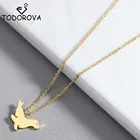 Ожерелье Todorova с кулоном в виде морского животного морского льва, женское ожерелье из нержавеющей стали, ювелирные изделия для морского океана, детские подарки