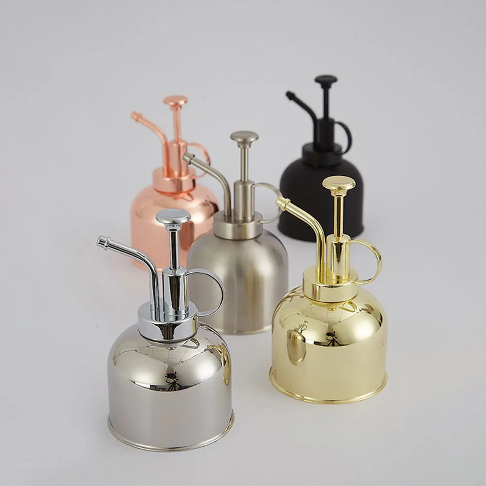 

Vintage Brass Watering Bottle Nordic Style Water Cans Succulent Plants Golden Spraying Bottle Watering Pot garden supplies