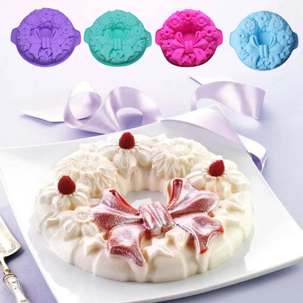 Силиконовая форма антипригарная для торта легко отмачивается сковорода выпечки