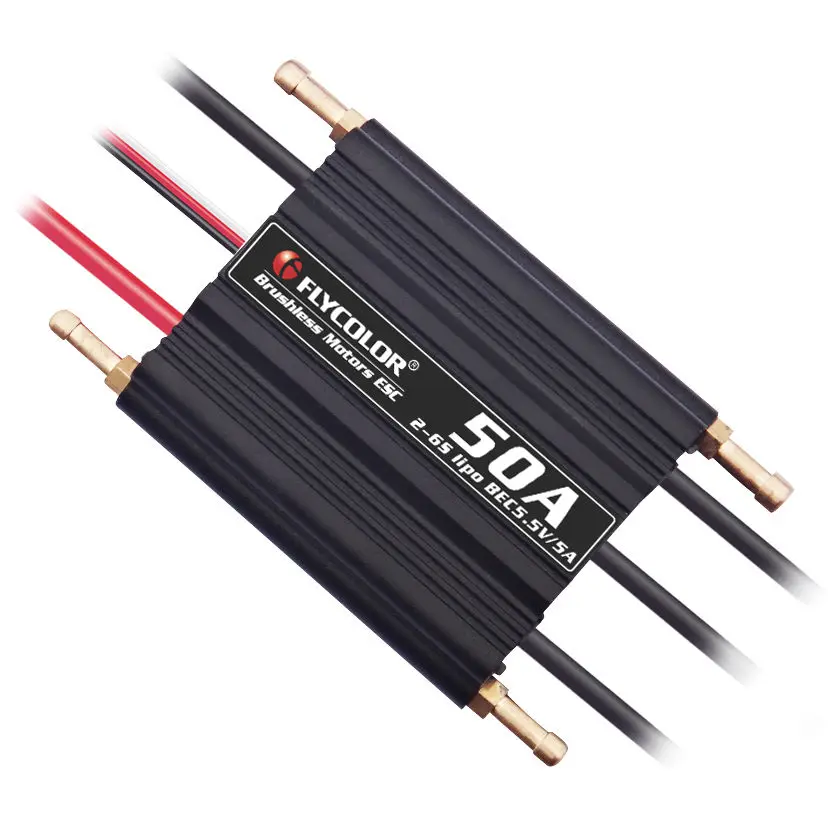 Flycolor 50A 70A 90A 120A 150A бесщеточный ESC 2-6S RC лодки водонепроницаемые с BEC/система