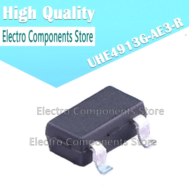 

10Pcs/Lot UHE4913G-AE3-R UHE4913G SMD SOT23-3 Magnetic Sensor Chip IC