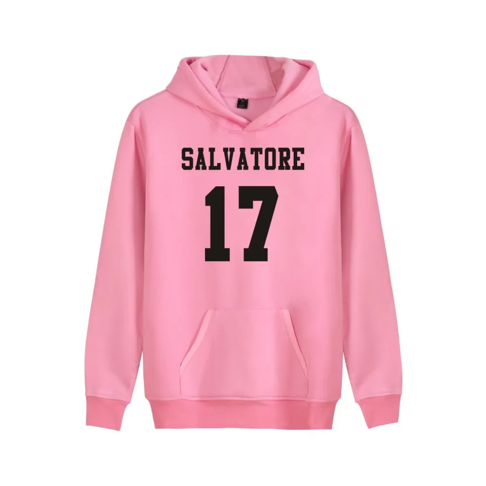 Мужская толстовка с капюшоном принтом salваторе 17 Дневники вампира таинственный