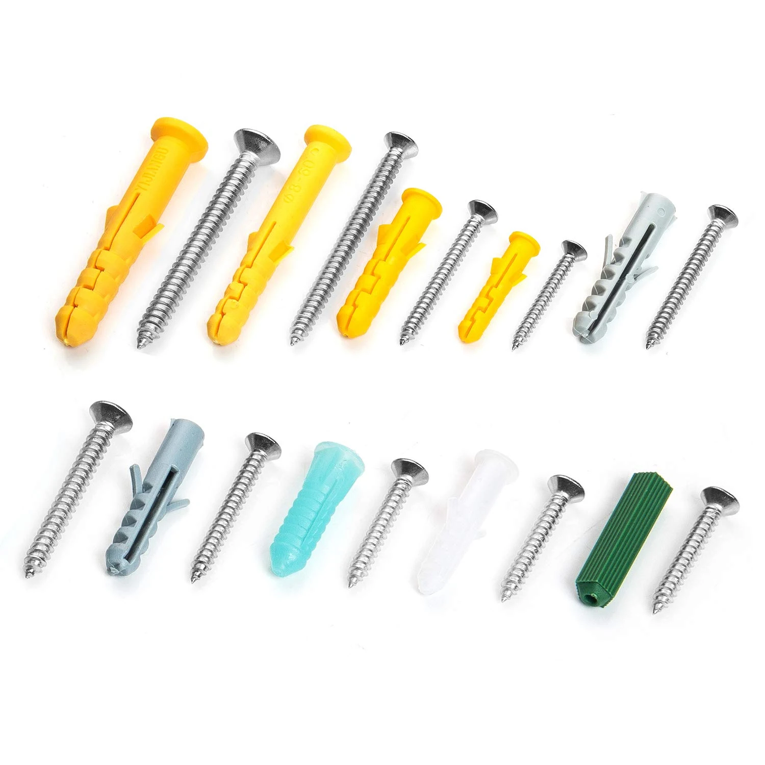 482pcs/set Plastic Expansion Drywall Anchor Screws Tapping Screw Set M3.5 M4.2 M5 M6 Stainless Steel Tube Wall Plug | Обустройство
