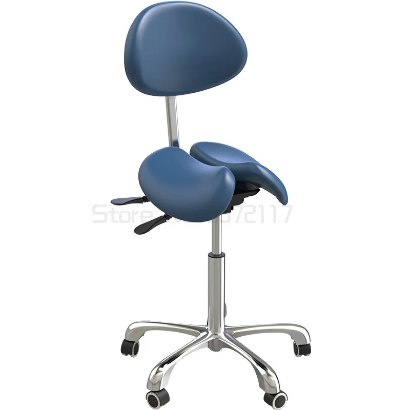 

Saddle chair ergonomic adjustment sitting posture beauty salon stool two petal lifting rotary cosmetic chair