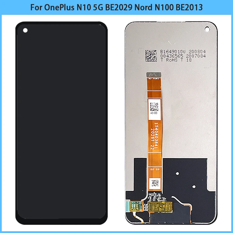 

Оригинальный Новый ЖК-дисплей для OnePlus N10 5G BE2029 Nord N100 BE2013 BE2015, сменный сенсорный экран с цифровым преобразователем в сборе