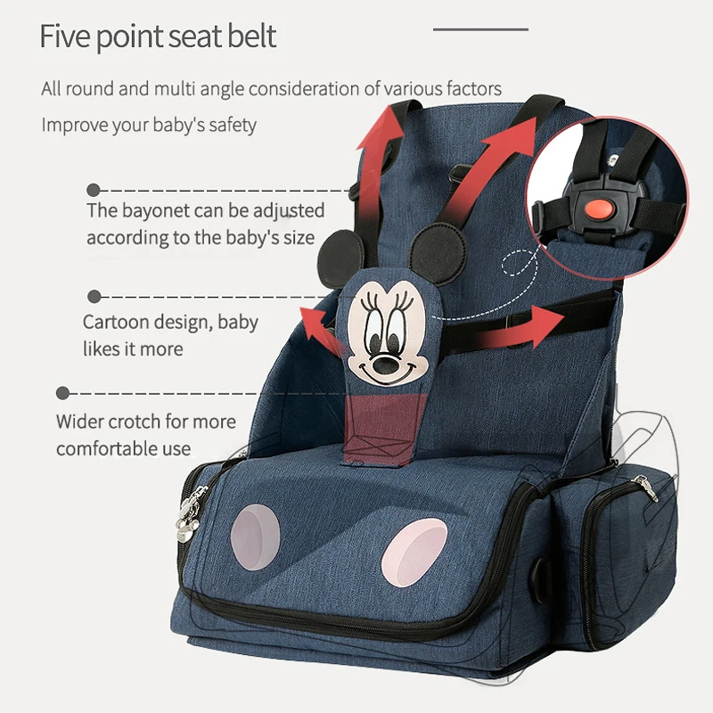 Murah Disney Kursi Makan Tas Tahan Air Tas Popok Untuk Ibu Bersalin Mengganti Popok Tas Ransel Untuk Bayi Bayi Perjalanan Ibu Gelandangan Tas Bersalin