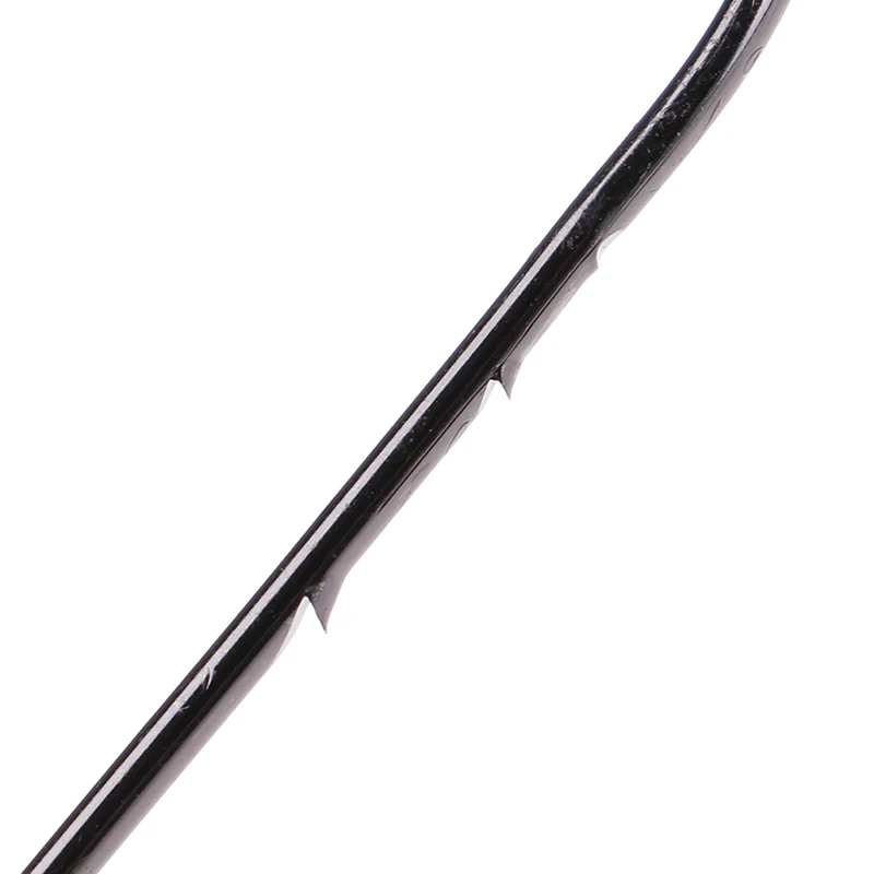 

50pcs/bag Size 1#-6# 1/0# 3/0# 5/0# Fishing Hooks Black Offset Sliced Long Barbed Shank Baitholder Bait Hook