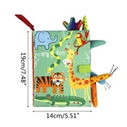 Детская 3D головоломка с животными и хвостами, игрушка Монтессори для новорожденных, развивающие обучающие книги, подарок