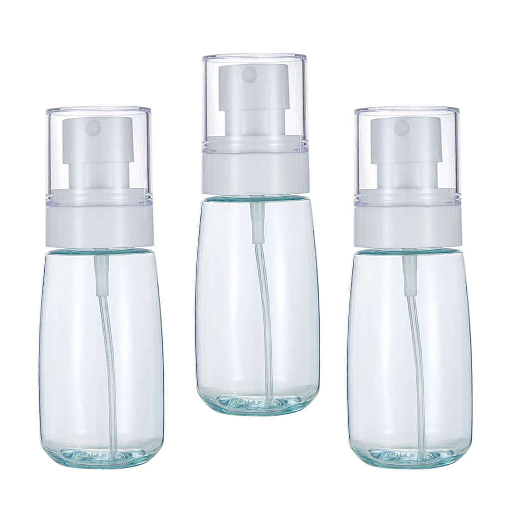 

3pcs Empty Plastic Fine Mist Spray Bottle Perfume Container Atomizer 60ml