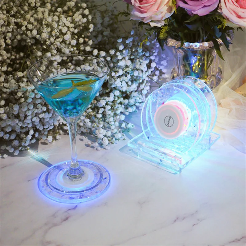 

New Creative CD Disc Tea Luminous Coaster Cover Box Mirror Silicone Mold Crystal Epoxy Resin Mold For DIY Crafts Resin Mould