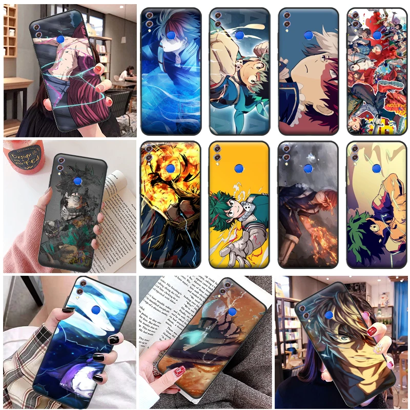 

My Hero Academia Bakugou Katsuki Midoriya Izuku Tomura Boku Phone Case For Huawei Honor 8X 8C 7X Soft Cover Carcasa Funda