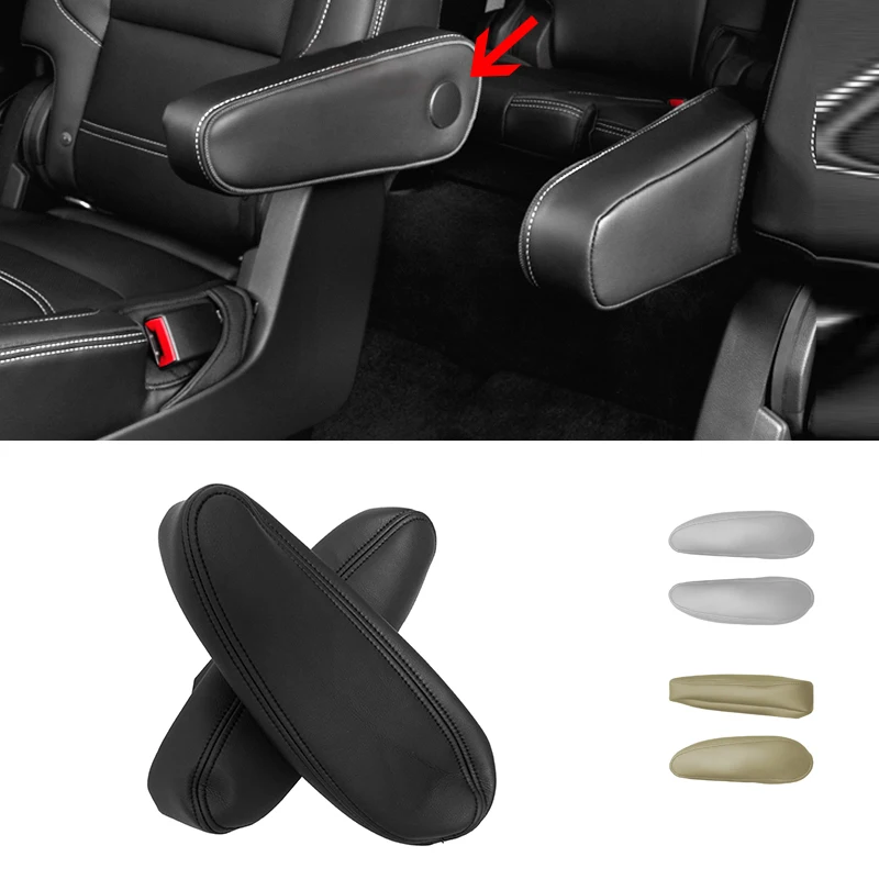 

For Chevrolet / Chevy Tahoe Suburban Escalade 2000-2006 Microfiber Leather 2pcs Side Seat Armrest Handle Cover Protection Trim