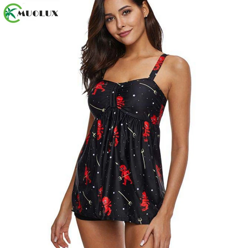 2020 бикини из двух частей размера плюс танкини купальник платье купальники