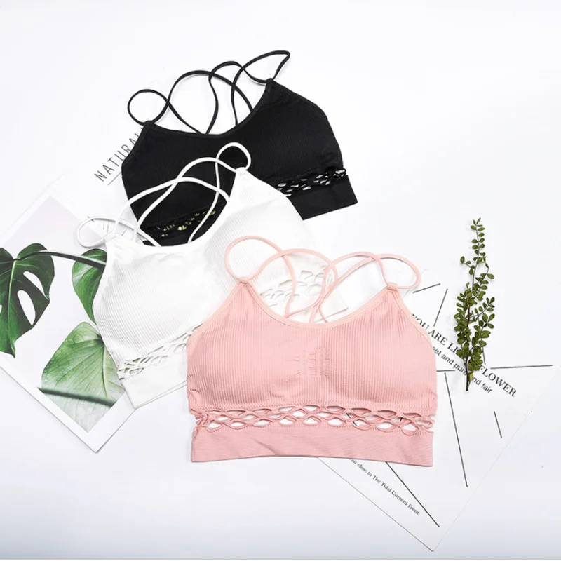 Бюстгальтер для йоги фитнеса женщин спортивный бюстгальтер топ без косточек