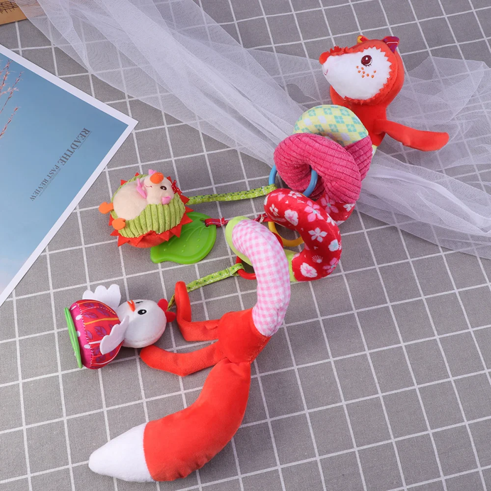 

Fox Baby Infant Crib Wrap Around Crib Rail Stroller Baby Educational Plush Toys