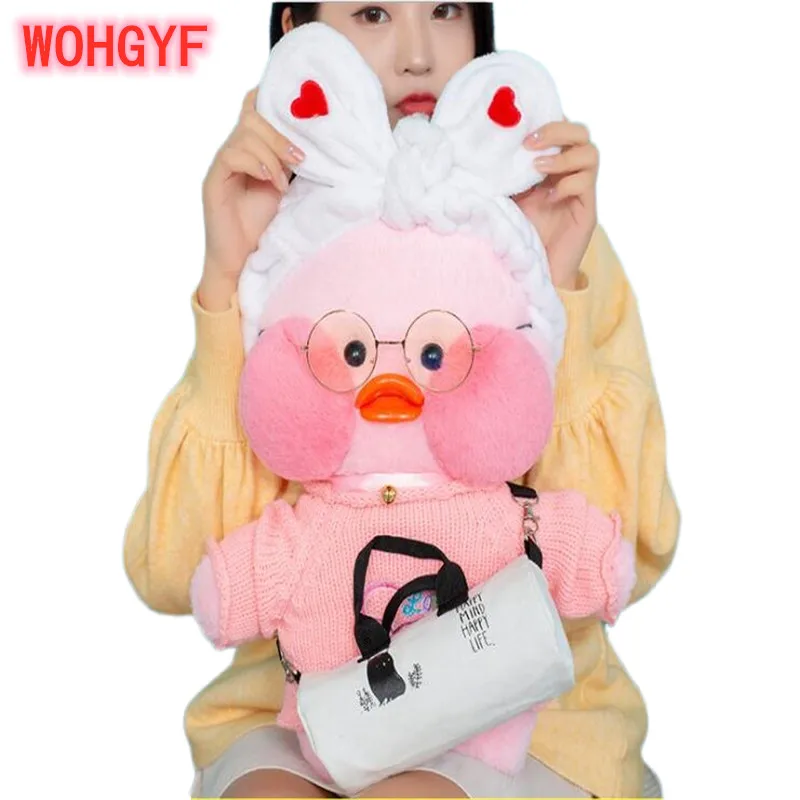 50 см Kawaii LaLafanfan кафе утка плюшевая игрушка милые животные Утка Мягкая кукла детские игрушки Рождество День рождения подарок на день Святого Валентина