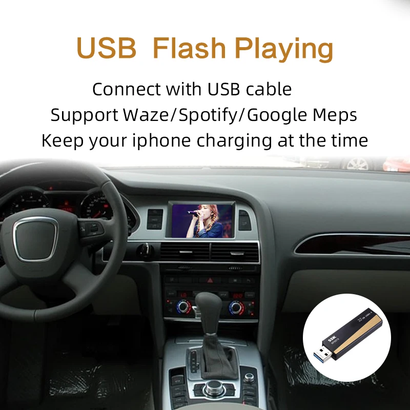 Sinairyu беспроводной Apple Carplay для Audi MMI 2G обновленный Android Mirroring Wi-Fi автомобиль играть