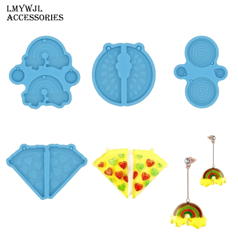 

Creative Watermelon Lollipop Earring Pendant Resin Mold DIY Epoxy Keychain Jewelry Pendant Casting Mold Craft Tools