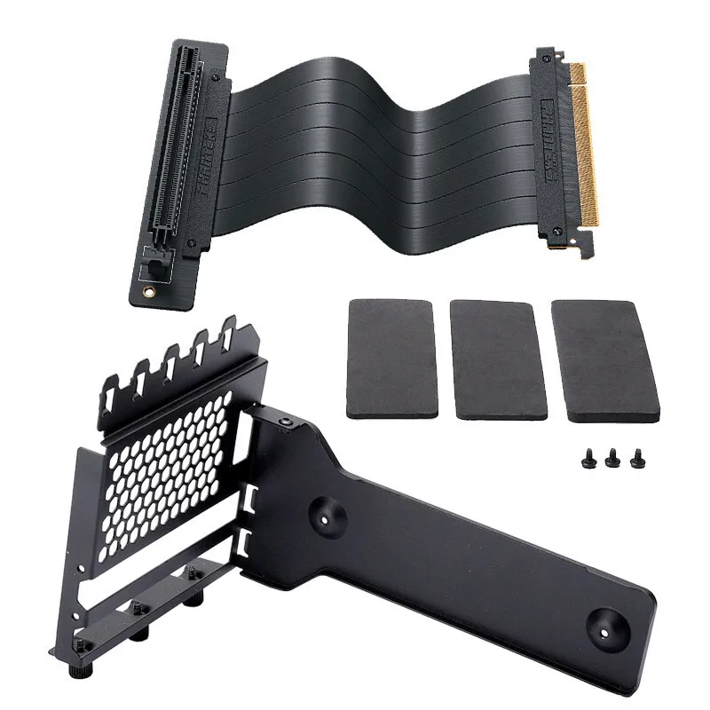 phanteks ph vgpukt_02 vertical gpu mounting kit universal bracket 7 pci slots case modding used pci e x16 riser cable free global shipping