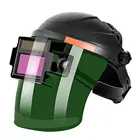 Защитный шлем с автоматическим затемнением и регулируемым диапазоном, флип-маска для электрической сварки, линзы для сварочного аппарата