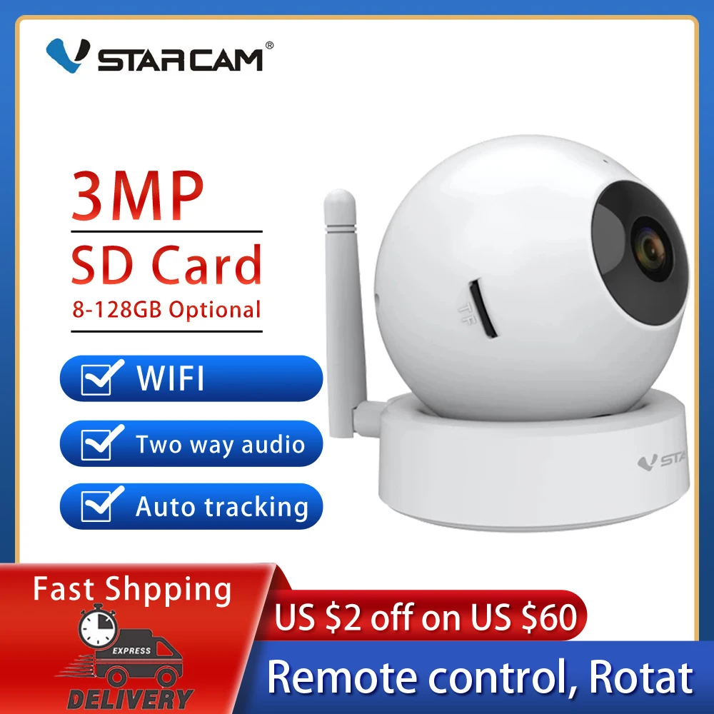 

IP-камера Vstarcam, 3 Мп, 1080P, HD, Wi-Fi, ночное видение