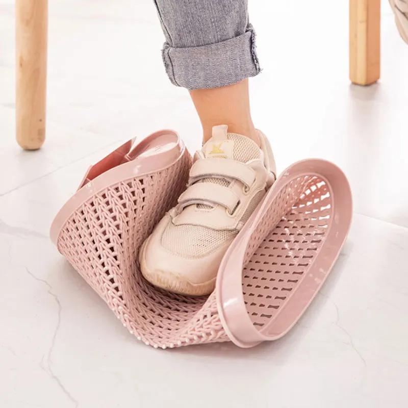 Прочная корзина для мусора бытовая компактная самооткачивающаяся сумка