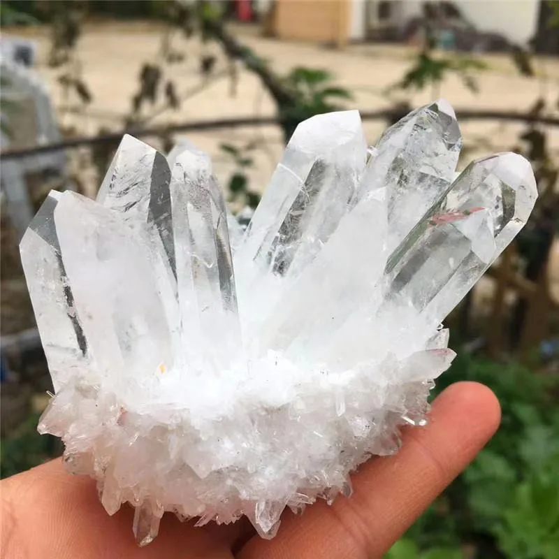 

Natural Crystal Cluster Raw Crystals Amethyst Specimen Mineral Ore Clear Quartz Ornaments Reiki Healing Stone Home Decor gift
