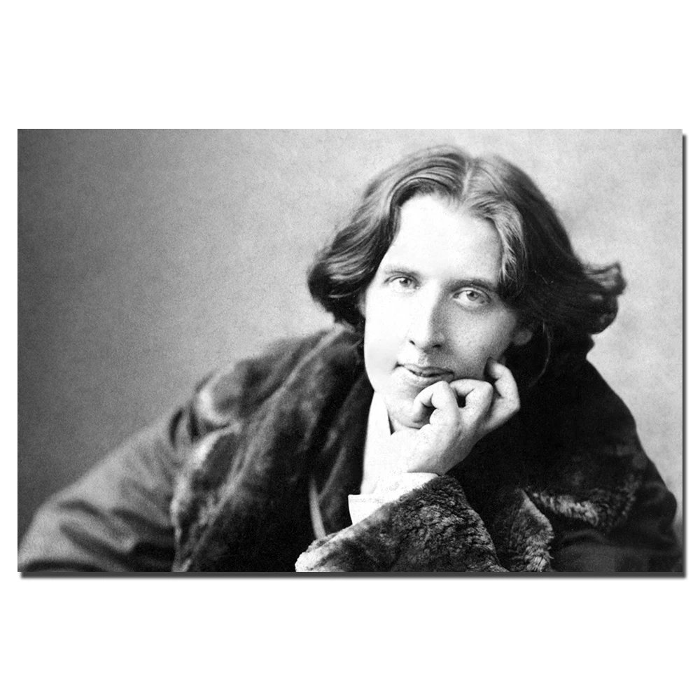 Оскар Уайльд ВИНТАЖНЫЙ ПЛАКАТ холст ткань печать картина для домашнего декора
