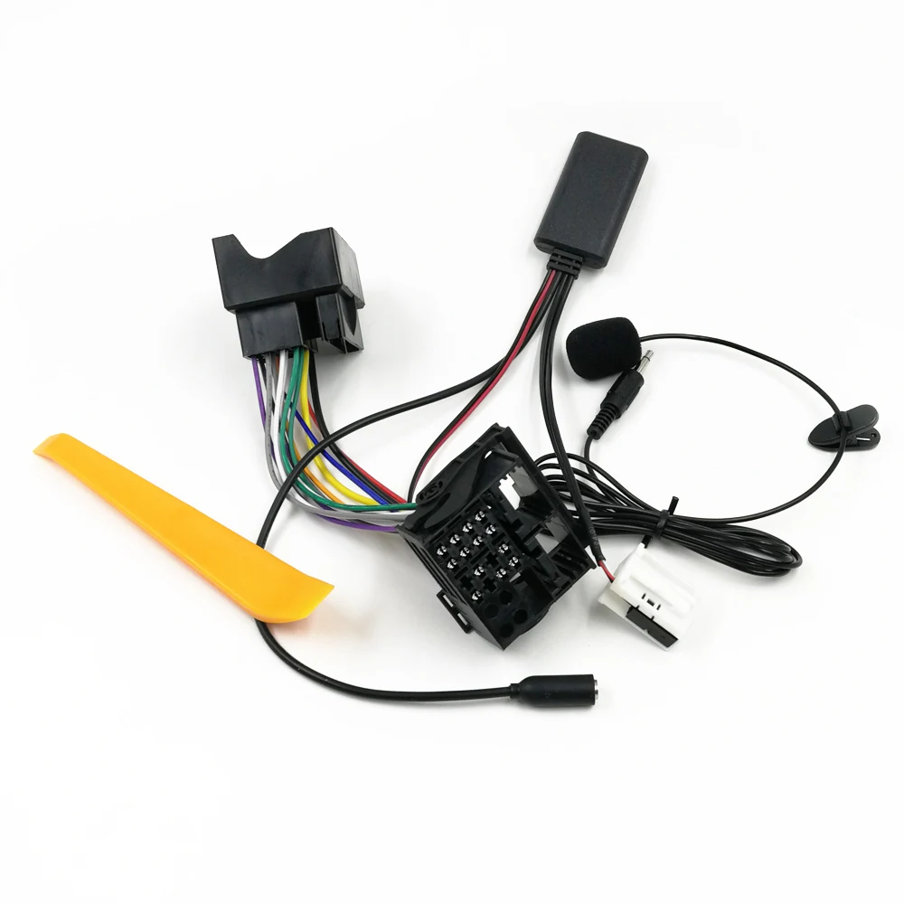 Biurlink Bluetooth 5 0 AUX адаптер аудио кабель микрофон Hands Free DIY Kit 150 см для BMW E60 E63 E64 E66 E81 E82 E70