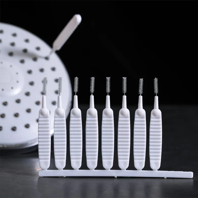 

10pcs/set Shower Head Cleaning Brush Bottle Teapot Nozzle Kettle Spout Micro Brush Anti-clogging Cleaning Brush For Kitchen