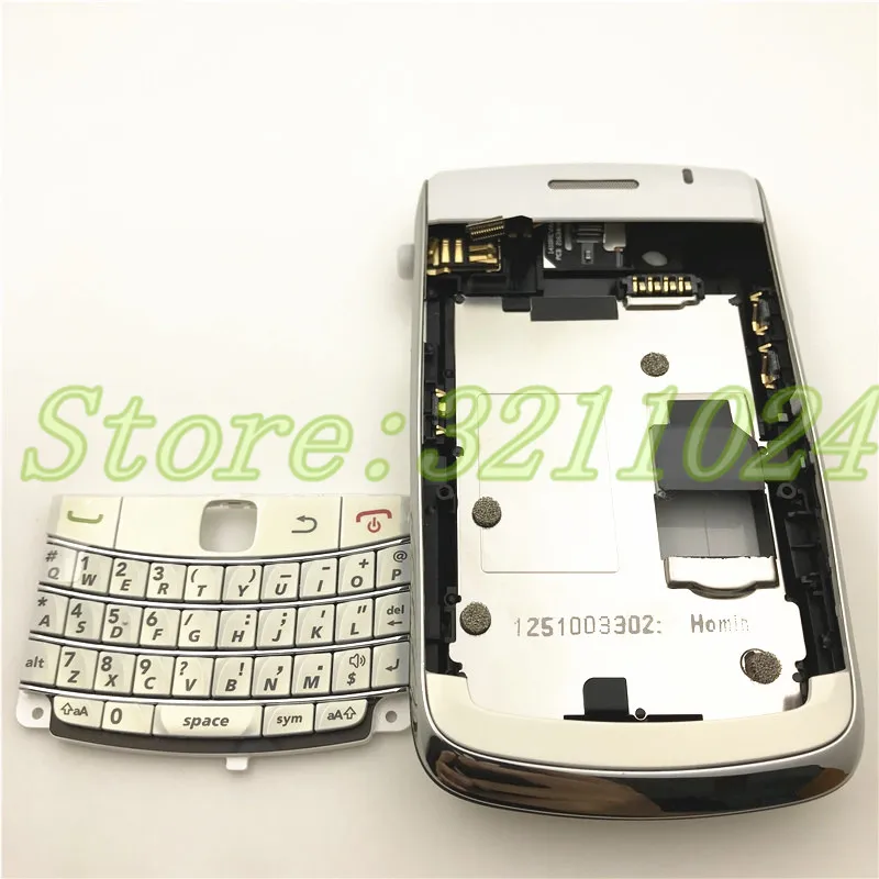 Высокое качество для BlackBerry Bold 9700 9780 Корпус задняя крышка аккумулятора чехол+ английская клавиатура+ Боковая кнопка+ логотип