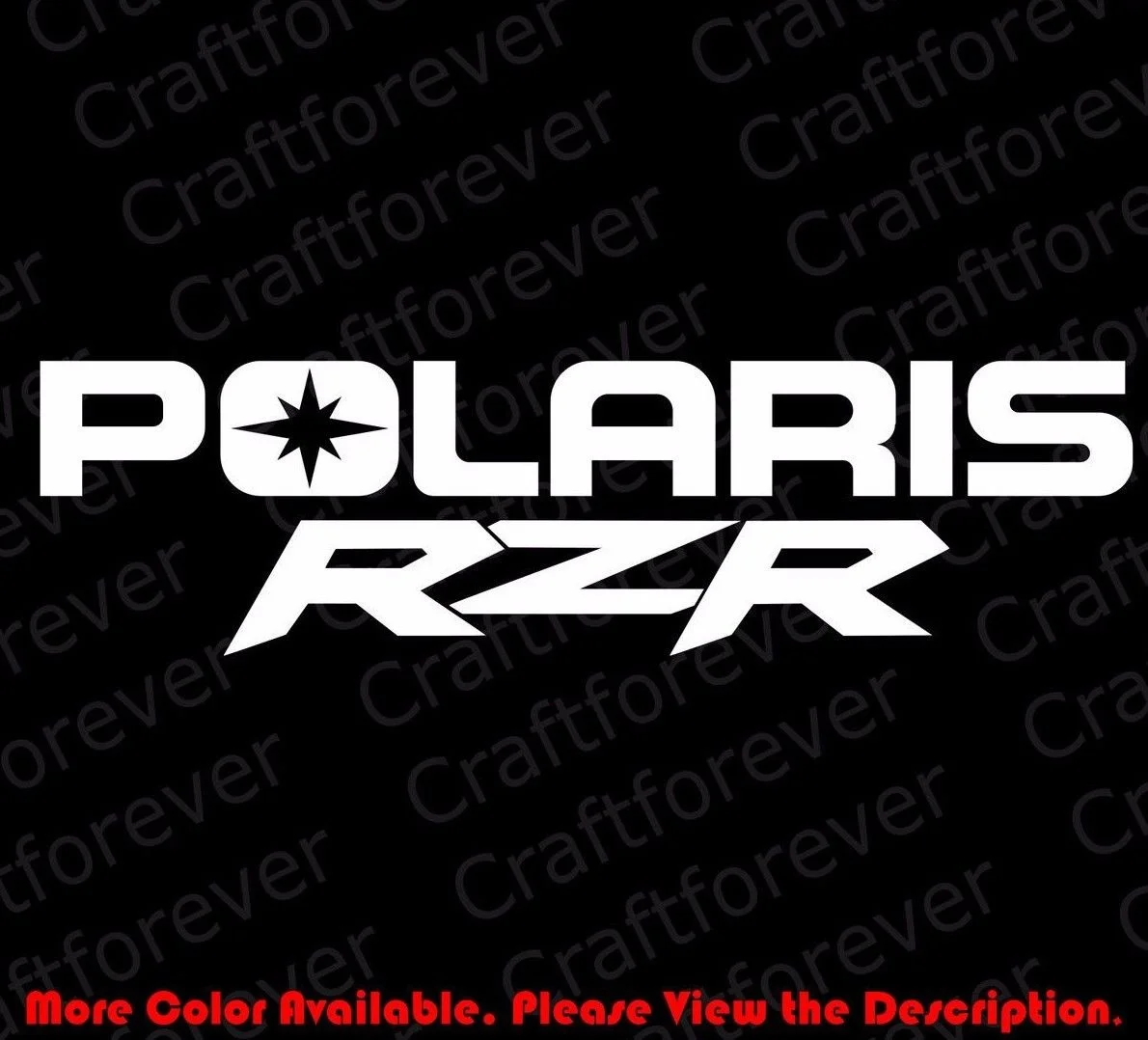 Для(2 шт.) POLARIS RZR ATV внедорожный логотип окна автомобиля/ноутбука/телефона виниловая наклейка высечки SP009